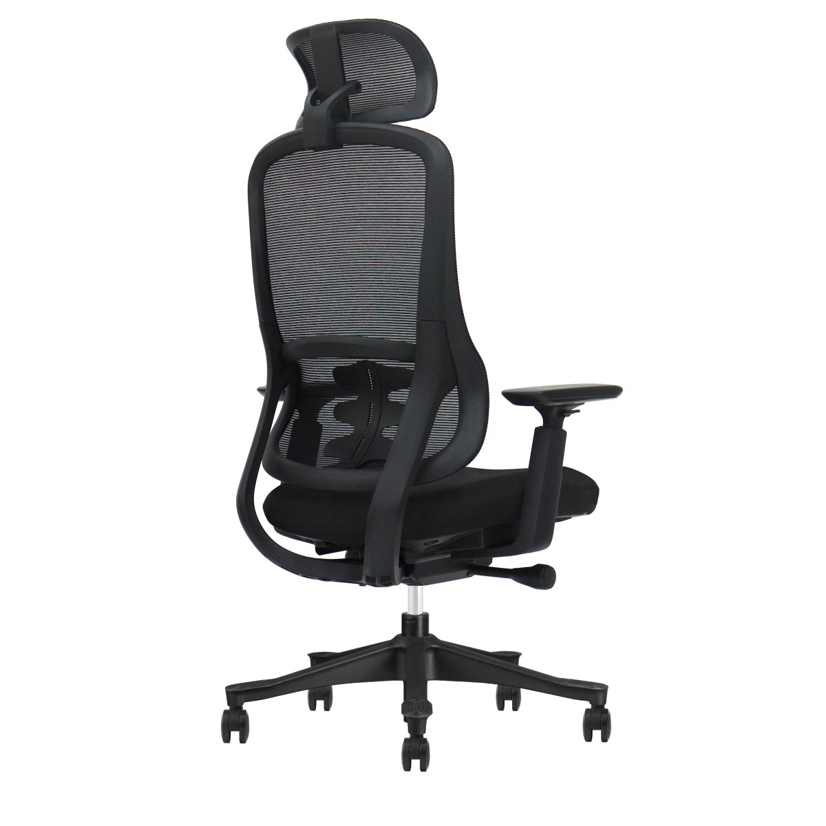 Exact product photo: black Everything Chair with headrest